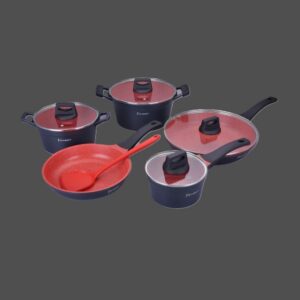 TIZIANE aluminium kookgerei set met inductiecoating